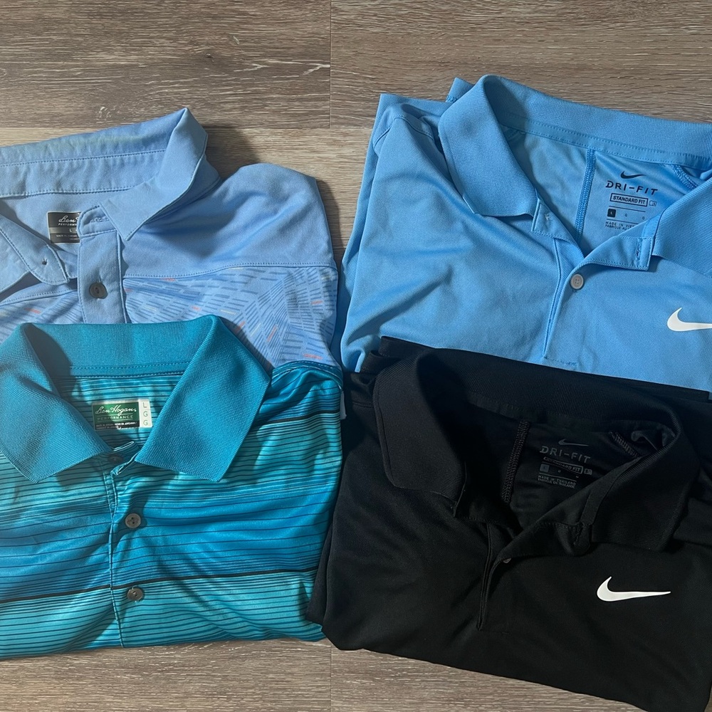 Men's Polo Shirt Bundle - Nike and Ben Hogan